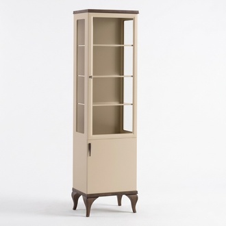 Single Vitrine EintÃ¼riger Schrank MÃ¶bel Glasschrank MÃ¶bel Holz SchrÃ¤nke