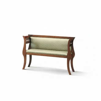 Sitzbank Klassische Designer SitzmÃ¶bel Wohnzimmer Polsterbank Braun