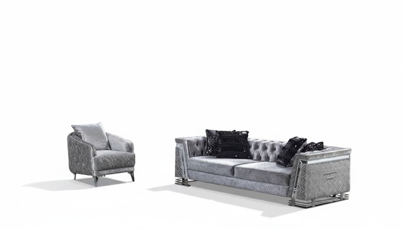 Sitzgarnitur Wohnlandschaft Sofa-Set Wohnzimmergarnitur Polstergarnitur Sofas