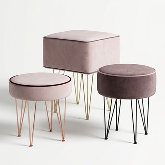 Sitzhocker Hocker Ottomane Relax Pouf FuÃhocker Rund Hocker Polsterhocker Neu