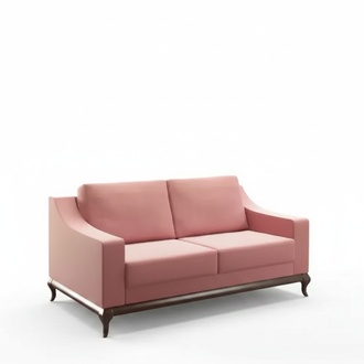 Sofa 2 Sitzer Wohnzimmer Design MÃ¶bel Stil Modern Neu rosa Luxus