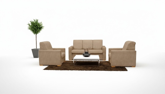 Sofa 3+1+1 Sitz Schlafsofa Designer Sofa mit Bettfunktion Polstergarnitur Couch
