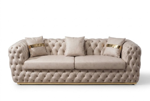 Sofa 3 Sitzer Chesterfield Sofas Luxus Dreisitzer Modern Design Wohnzimmer MÃ¶bel