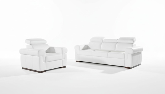 Sofa 3 Sitzer Design Sofas Polster Couchen 100% Leder Relax Moderne