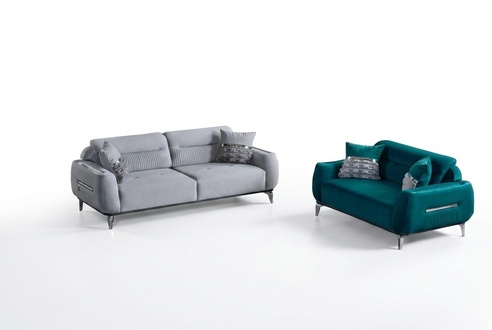 Sofa Couch Polster MÃ¶bel Wohnzimmer Sitzgarnitur Einrichtung Garnitur 3+2