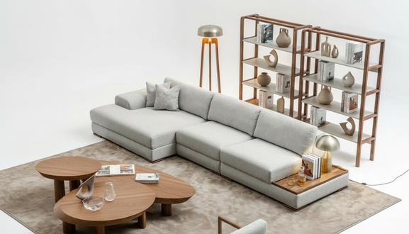 Sofa Couch Polster MÃ¶bel Wohnlandschaft Grau Eckgarnitur Weiche Couchen