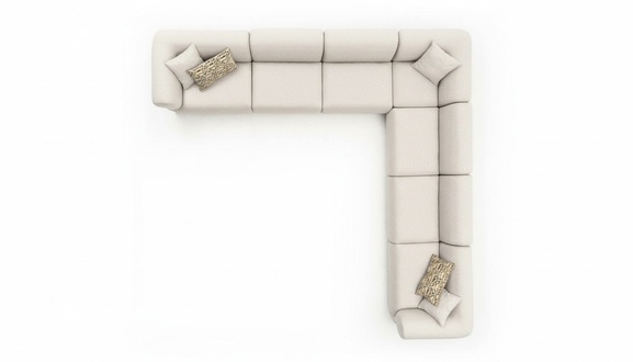 Sofa L-Form Polster Couch Wohnzimmer Modern MÃ¶bel 405x405cm Sofas Ecksofa