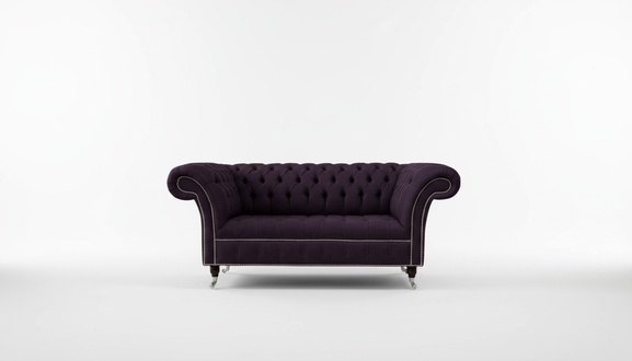Sofa Polster Sofas Neu Sofa 2 Sitzer Design Chesterfield Stoff Couch