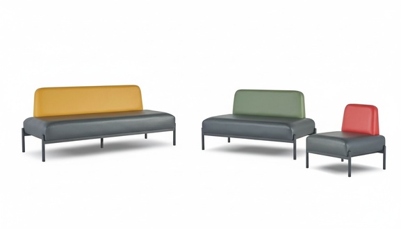 Sofa-Set Sofagarnituren 3-Sitzer 2-Sitzer Sessel Schwarz Gelb GrÃ¼n Rot