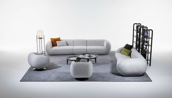 Sofa-Set WohnzimmermÃ¶bel FÃ¼nfsitzer Viersitzer Sessel Set Designer MÃ¶bel