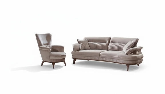 Sofagarnitur 2tlg Wohnzimmer Komplett 3+1 Sitzer Modern Design PolstermÃ¶bel