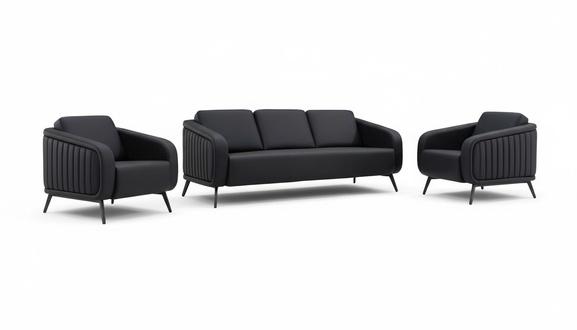 Sofagarnitur 3+1+1 Sitzer BÃ¼romÃ¶bel 2x Sofa Modern Sessel 3tlg.MÃ¶bel