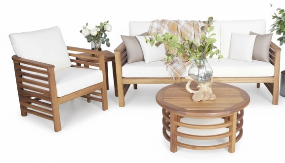 Sofagarnitur 3+1 Sitzer GartenmÃ¶bel Couchtisch Komplett Sofas SitzmÃ¶bel