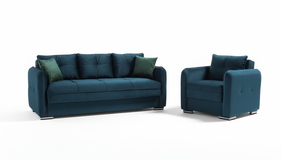 Sofagarnitur 3+1 Sitzer Sessel Garnitur Modern Relax Sessel MÃ¶bel Luxus