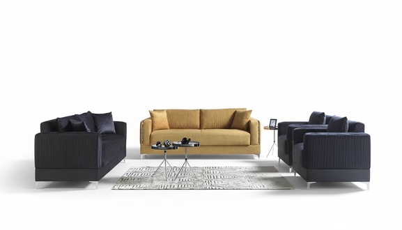 Sofagarnitur 3+2+1+1 Sitzer Textil Modern Komplett Sessel Sofa 4 StÃ¼ck