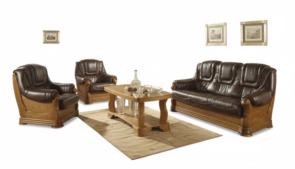 Sofagarnitur 3+2+2 Sitzer Klassischer Wohnlandschaft Sofas Couchen Polster Neu