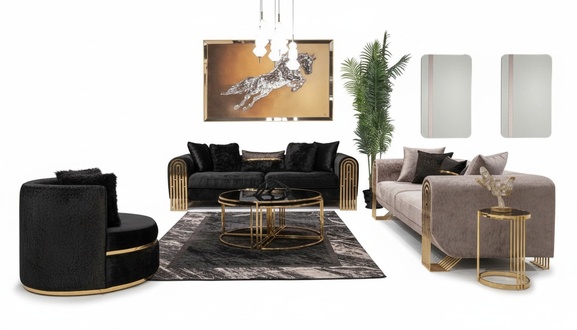 Sofagarnitur 3+3+1 Sitzer Sessel Garnitur Modern Relax Einsitzer MÃ¶bel Couchen