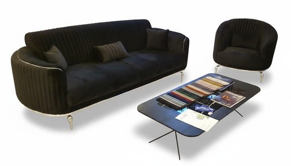 Sofagarnitur 3 1 Sitzer Set Design Polster Couch Modern Luxus