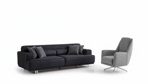 Sofagarnitur 3 Sitzer und Sessel Designer MÃ¶bel Wohnzimmer Couch MÃ¶bel