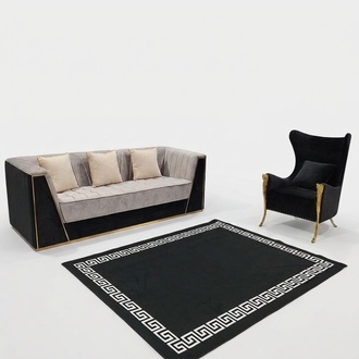 Sofagarnitur Couch Set 3+1 Sitz MÃ¶bel Gruppe Garnitur Sets Medusa 2tlg