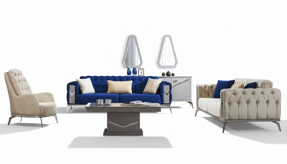 Sofagarnitur Couch Set Polster MÃ¶bel 3+3+1 Wohnzimmer 3tlg. Garnituren