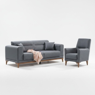 Sofagarnitur SitzmÃ¶bel Couch Polster Set Sitzgarnitur Landschaft 3+1 Sitzer