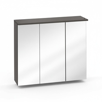 Spiegelschrank Wandschrank Badezimmerschrank mit Deko Spiegel 80 cm LED