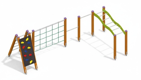 Spielplatz Balanceparcours HÃ¤ngebrÃ¼cke TrainingsgerÃ¤t Barrenstange Abenteuerland