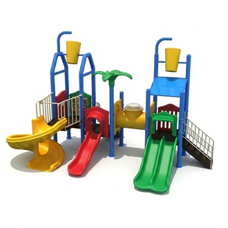 Spielturm mit Rutsche Kletterturm Wasserrutschen Spielplatz SpielplÃ¤tze