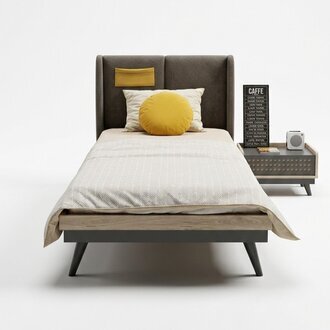 Stilove Schlafzimmer set Designer Jugendzimmer MÃ¶bel Bett + Nachttisch