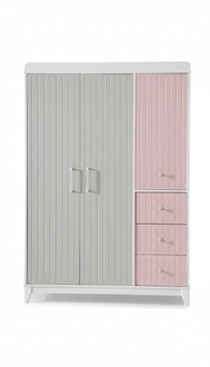 Stilvoll Kleiderschrank Mehrfarbig Holz Schrank Design Kinderzimmer