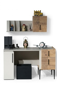 Stilvolle BÃ¼romÃ¶bel komplett Set Regal Schreibtisch Holz Top-QualitÃ¤t neu