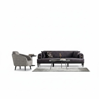 Stilvolle Sofagarnitur 3+1 Sitzer Elegante und GemÃ¼tliche Couch fÃ¼r WohnrÃ¤ume