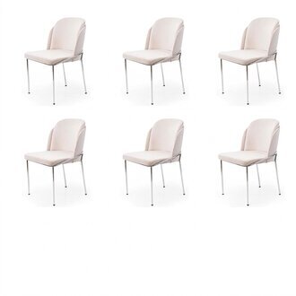 Stuhl 6x Ess Zimmer StÃ¼hle Sessel Lounge Design MÃ¶bel Edelstahl
