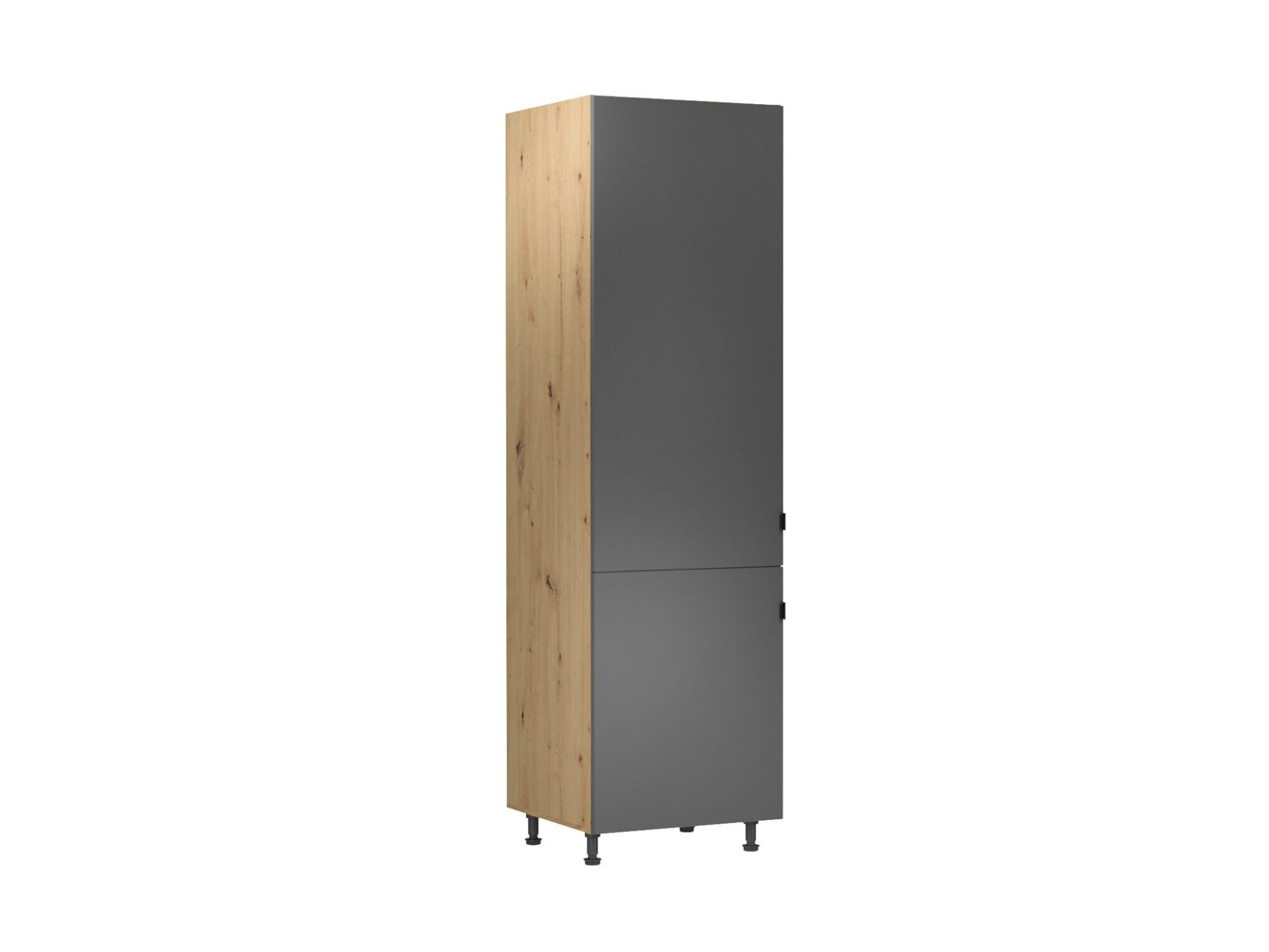 MODERNE KÃCHE ZWEI TÃREN KÃCHENSCHRANK FÃR KÃCHE SET IN GRAU D60ZL