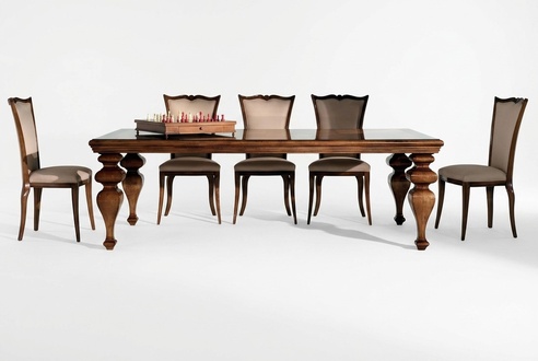 Tisch MÃ¶bel Esstisch Naturholz Retro Style Esszimmer Wohnzimmer Esstische Holz