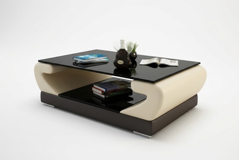 Tische Couchtisch Leder Glastisch Design Tisch Sofa Beistell Couch
