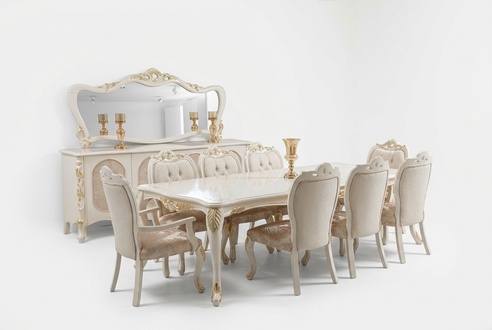 Tische Esszimmertisch Esstisch Esszimmer Holz Tisch Barock Ess Luxus MÃ¶bel Neu