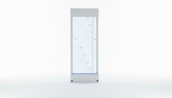 Trennwand Regal Schrank Wasserwand SÃ¤ule WÃ¤nde Waterwall LED