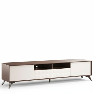 TV Schrank Moderner weiÃer Luxus Fernseher StÃ¤nder Kommode Wohnwand rtv