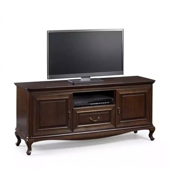 TV Staender Massivholz Fernseher StÃ¤nder braun Schrank MÃ¶bel