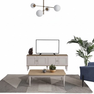 TV StÃ¤nder Schrank RTV Lowboard Wohnzimmer Grau Holz Sideboard Modern