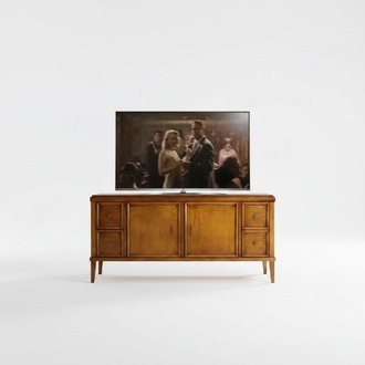 TV-StÃ¤nder Wohnzimmer Braun MÃ¶bel Holz Sideboard Stil Klassisch