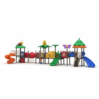 Unterhaltung fÃ¼r Kinder Spielplatz aus Kunststoff Spielturm mit Rutschen