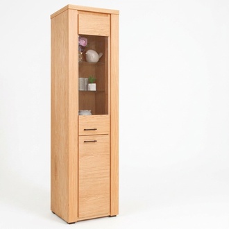 Vitrine Buche Kommode Holz Single Vitrinen Glasschrank SchrÃ¤nke Schrank MÃ¶bel