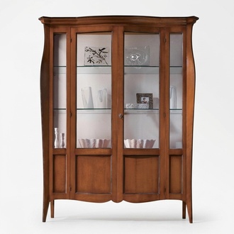 Vitrine SchrÃ¤nke Vitrinen Schrank Holz Wohnzimmer KlassischÐµ Anrichte