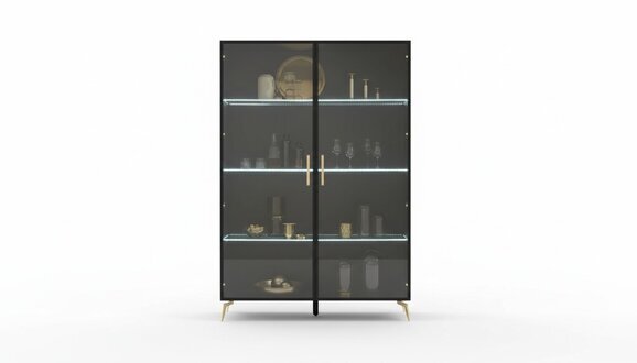 Vitrine Schrank Vitrinen SchrÃ¤nke Design Italienische MÃ¶bel Wohnzimmer Schrank