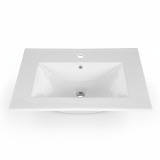 Waschtisch Einbauwaschtisch Waschbecken 60 x 46 cm weiss