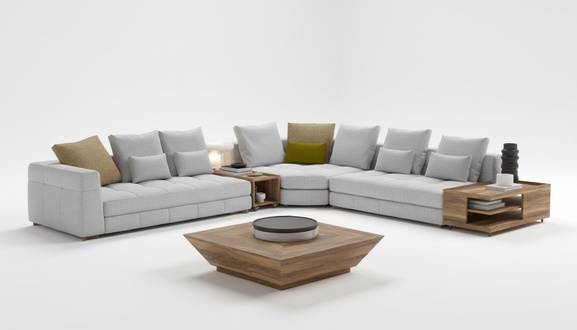 WeiÃe Ecksofagarnitur Textilsofas Luxus Couchen L-Form Garnitur Neu