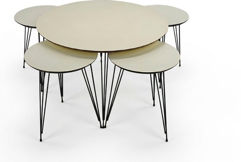 WeiÃe Holz Couchtisch mit modernem Design
